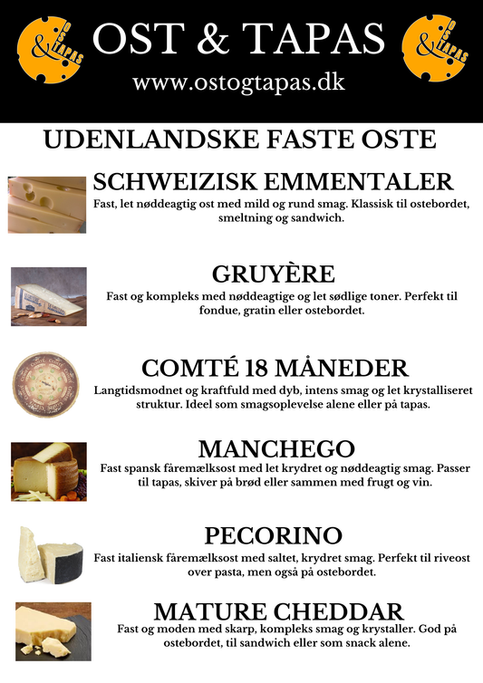 Udenlandske faste ost