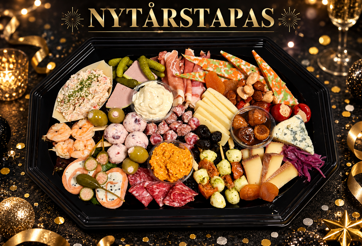Nytårstapas 2026 🍾🎉 (Kan kun bestilles til  31/12)