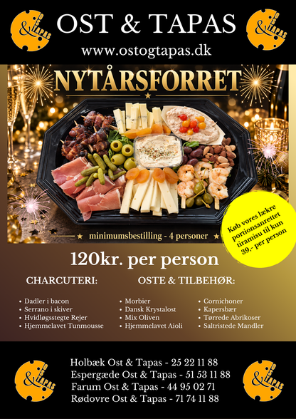 Nytårsforret 2026 🍾🎉 (Kan kun bestilles til  31/12)